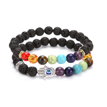 Set de Pulseras de 7 Chakras